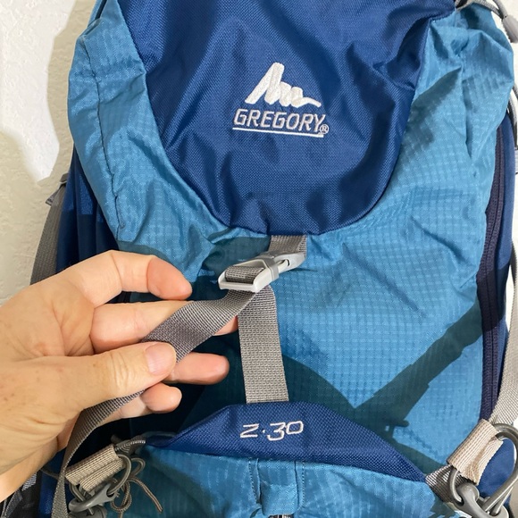 Gregory Z-30 Jetstream DTS Hiking Backpack Blue Camping Backpacking SZ MEDIUM - Picture 3 of 4
